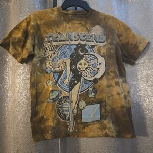 Liquid Blue  T Shirt Light Fantasy Transcend Tie Dye Short Sleeve Urban